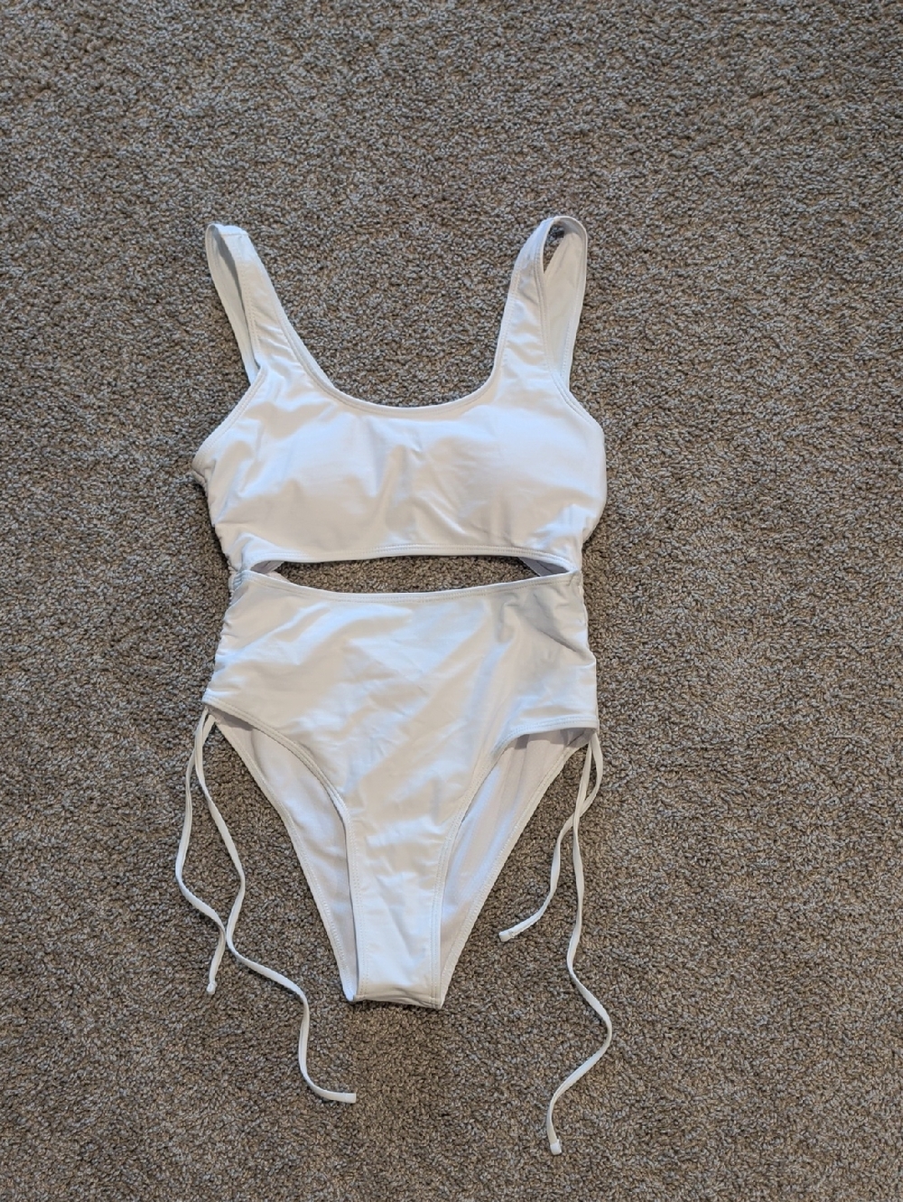 Shein White Swimsuit Size L